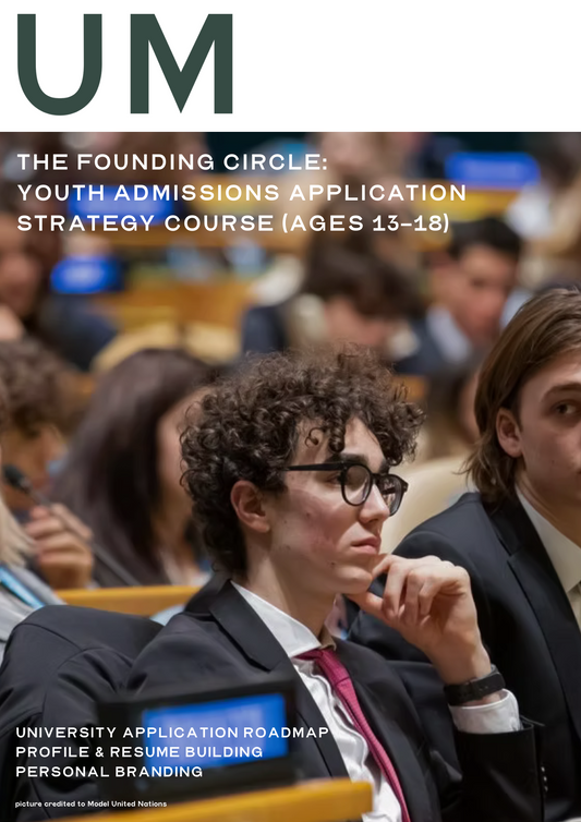 The Founding Circle: Youth Admissions Profile Building (One-to-One Coaching)